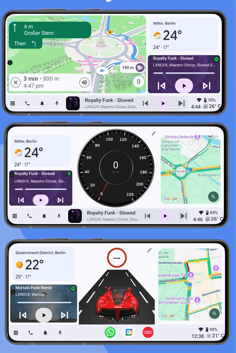 AutoZen customizable dashboard layouts